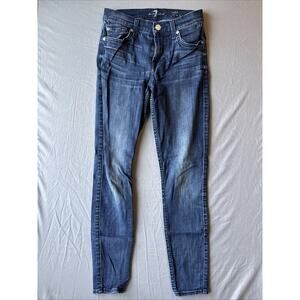 7 For All Man Kind - Ankle Gwenevere Mid Rise Skinny Jeans - Size 25